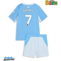 Manchester City Iliman Ndiaye #7 Hjemmedraktsett Barn 2026-27 Kortermet (+ Korte bukser)